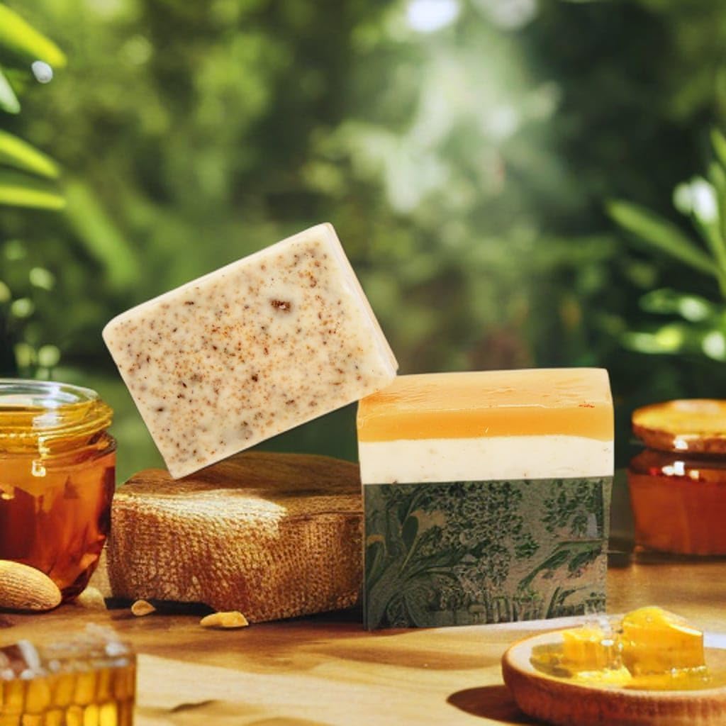 Almond Honey Exfoliating Soap 100g – Natural Skin Care