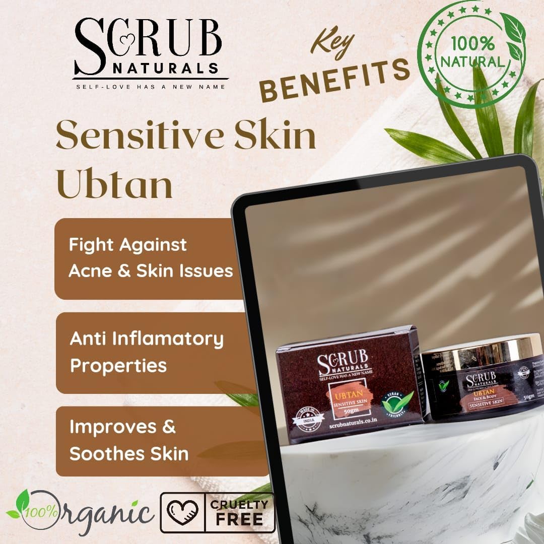 Scrub Naturals Gentle and Soothing Sensitive Skin Ubtan 50gm1