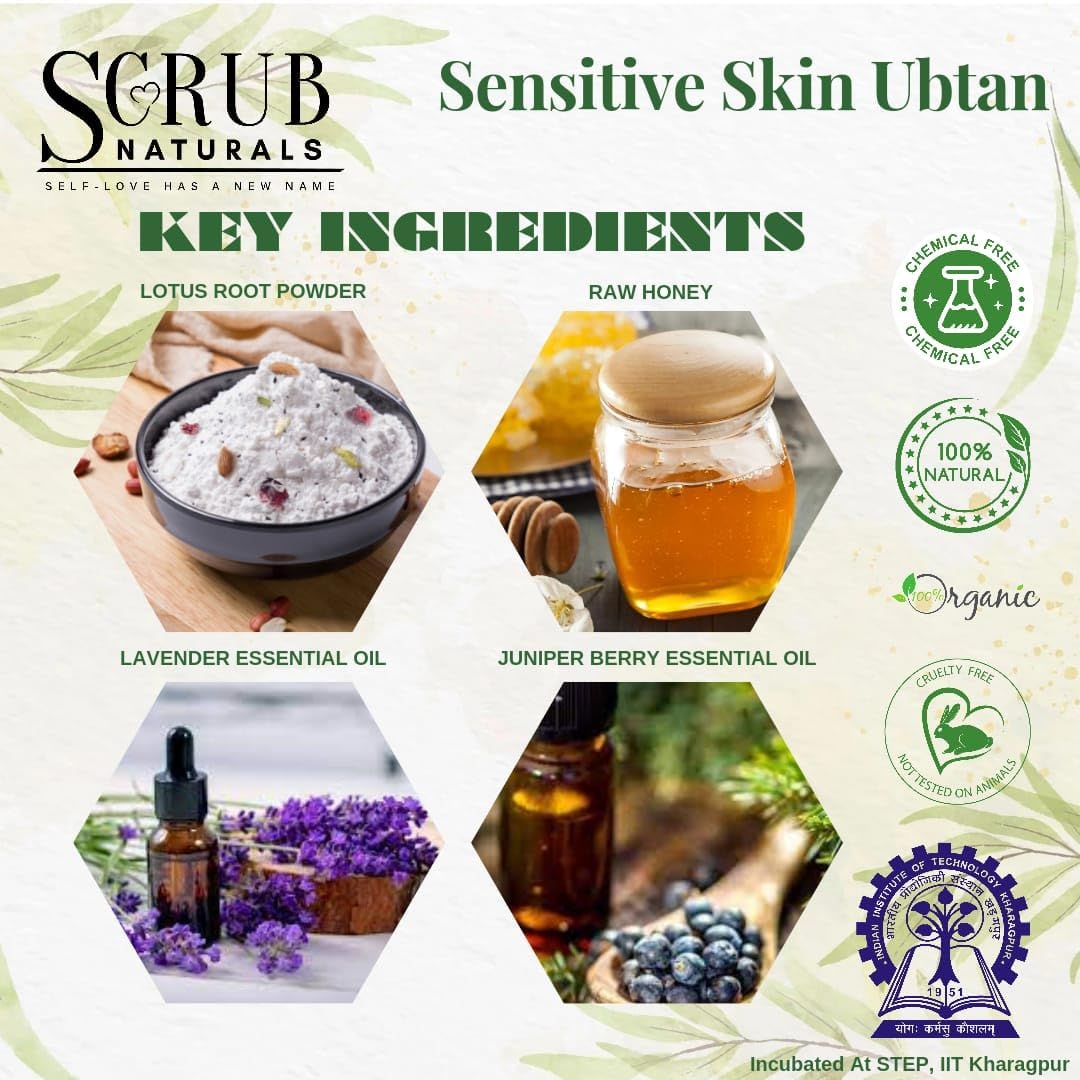 Scrub Naturals Gentle and Soothing Sensitive Skin Ubtan 50gm2